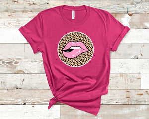 Pink Cheetah Lips