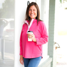 Load image into Gallery viewer, Hot Pink Stripe Pullover
